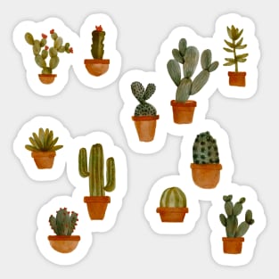 Succulent pattern Sticker